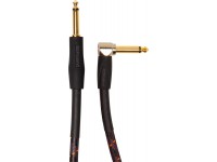 Cabo para Instrumento Roland RIC-G20A GOLD Series Cabo Audio Instrumento Jack reto/angulado mono 6m Revestimento em Malha Garantia Vitalícia