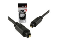 Cabo de Áudio/Cabos de áudio CABO FIBRA ÓPTICA TOSLINK-TOSLINK 2M PRETO PROK