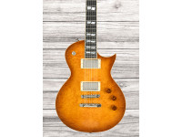  Guitarra elétrica/Guitarras formato Single Cut ESP USA Eclipse QM TEASB SD NH Gloss