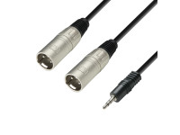 Cabo de microfone/Cabos XLR / Microfone Adam hall 3 STAR YWMM 0300 Y-Cable 3 m