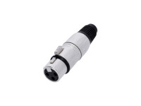 Fichas XLR de 3 polos (macho e fêmea) Adam hall  4 STAR C XF3 - Conector XLR de 3 polos