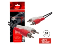Cabos de áudio Alpha Elettronica 2-RCA MACHO / 2-RCA MACHO PVC 10M