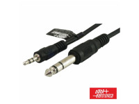 Cabo de Instrumento/Cabo para Instrumento Alpha Elettronica Cabo Jack 3.5mm Macho St / Jack 6.35mm Macho St 1.5M