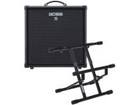 Combo de baixo elétrico/Combos de Baixo a Transístor PACK Combo Baixo BOSS KATANA 110 BASS + SUPORTE