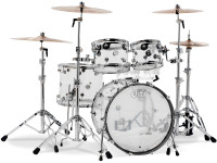 Bateria acústica sem ferragens/Conjuntos de bateria sem ferragens DW DRUMS DESIGN ACRYLIC Kit 4-pcs BD 22 em Acrílico