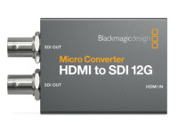 Conversor compacto de sinais HDMI para SDI/Conversor/Distribuidor de vídeo Blackmagic Design MC HDMI-SDI 12G wPSU