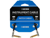  Cabo para pedais de efeitos/Cabos de Patch BOSS BPC-8 Cabo Audio Patch Jack mono 20cm para Pedalboards Garantia Vitalícia