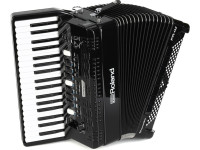 Acordeão Electrónico de Teclas/Acordeão Roland FR-4X BK Acordeão Teclas Profissional Preto