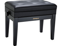 Banco para piano/Bancos para piano Roland RPB-400BK PLATINUM Banco Piano Preto Acetinado com regulação altura