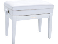 Banco para piano/Bancos para piano Roland RPB-400WH PLATINUM Banco Piano Branco c/ regulação altura