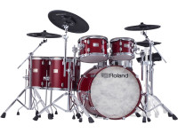 Conjuntos de bateria eletrónica Roland VAD716 RED Kit 6-pcs V-Drums Acoustic Design Modulo Roland V71 WI-FI