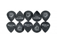 Palhetas/Palhetas para guitarra D´Addario 3DBK4 - 10 Palhetas 0.80mm
