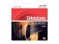 Jogo de cordas .013/Jogo de cordas .013 D´Addario Jogo Cordas Guitarra Acústica Bronze Daddario EJ12 013-056