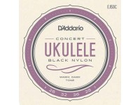 Cordas para ukulele D´Addario EJ53C Nylon Pretas 