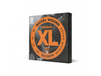  Conjunto de cordas para Baixo/Jogo de cordas .050 para baixo elétrico de 4 cordas D'Addario EXL160TP 50-105 Medium, Long Scale, XL Nickel Bass Strings 2-Pack