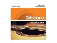 Jogo de cordas .010/Jogo de cordas .010 D´Addario Jogo Cordas Aço Bronze 010 Guitarra Acústica EZ900 .010-.050