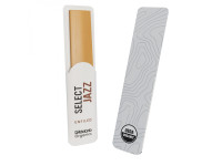 Palheta para Saxofone Tenor/Acessórios Palhetas Instrumentos Sopro D'Addario Organic Select Jazz Unfiled Tenor Sax Reeds, 3S (5 Pack)