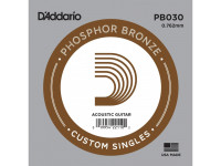 Cordas individuais para guitarra Daddario  PB030 Single String