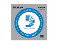 Cordas individuais para guitarra elétrica Daddario  PL0105 Single String