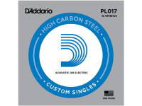 Cordas individuais para guitarra elétrica D´Addario  PL017 Single String 