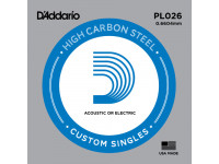 Cordas individuais para guitarra elétrica D´Addario  PL026 