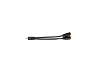 Adaptador / Conversor Audio/Adaptadores e conversores D'Addario PW-P047ZZ Adaptador mini-jack macho / dual mini-jack fêmea