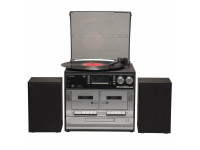 Gira-discos/Gira-discos de alta fidelidade Denver Gira-Discos 33/45/78RPM AM/FM/Cd/Cassete/SD 2x2W