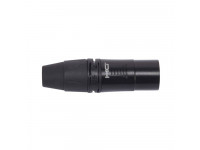 Fichas XLR de 3 polos (macho e fêmea) Die Hard DHMX3PBK
