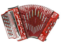 Concertina Dino Baffetti  Tex Mex III Vermelha