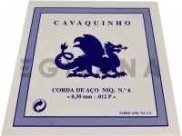 Cordas individuais para Cavaquinho Dragão Corda de Aço Niq. Cavaquinho Nº6 (012P) 