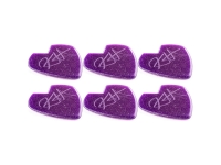 Palhetas para guitarra Dunlop 47PKH3NPS Kirk Hammett Jazz III Purple Sparkle 6 Pack