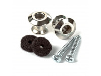 Acessório para correia de guitarra Dunlop   STRAPLOK DUAL DESIGN STRAP BUTTON SET NICKEL 