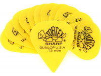 Palhetas para guitarra Dunlop  Tortex Sharp Picks 73mm Yellow (12-pack) 