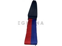 Correia de nylon Egitana Correia Para Guitarra - Azul e Vermelho Claro 