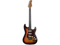  Guitarra elétrica/Guitarras formato ST Eko  ST-300 Sunburst