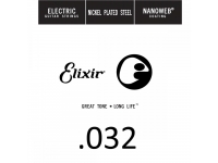 Corda para guitarra elétrica/Cordas individuais para guitarra elétrica Elixir .032 Electric guitar 