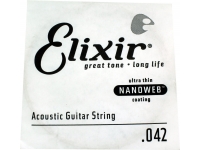 Corda para guitarra acustica /Cordas individuais para guitarra Elixir .042 Western guitar 