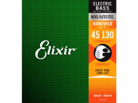 Cordas para baixo/Jogo de cordas .045 para baixo elétrico de 5 cordas Elixir 14202 Nanoweb 5-String Light 