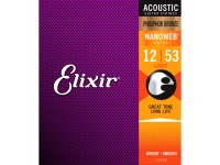 Cordas Western revestidas Elixir Nanoweb Light Phosphor Bronze 