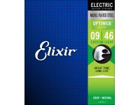 Jogo de cordas .009 Elixir Optiweb 19027 Custom Light 