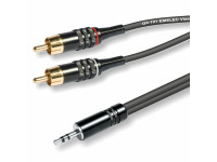 Cabos de áudio Emelec M62-EQ660530S Cabo 2x RCA Macho / 3,5 Macho ST 30mt