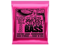 Jogo de cordas .045 para baixo elétrico de 4 cordas Ernie Ball 2834 Super Slinky 