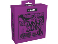 Jogo de cordas .011 Ernie Ball  SLINKY PURPLE 11-48 TRIPACK (3) 