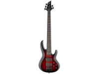  Baixo elétrico de 5 cordas/Baixo de 5 Cordas ESP LTD B-205DX Red Burst