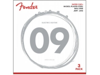 Jogo de cordas .009 Fender 250L-3-packs Guitar Strings .009-.042 