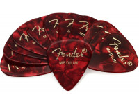Palhetas para guitarra Fender 351 Red Moto Gross Med Vermelho 12 Pack 