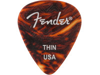 Palheta/Palhetas para guitarra Fender  351 Shape, Tortoise Shell, Thin (6)