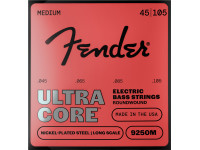 Jogo de 4 Cordas para Baixo Elétrico/Jogo de cordas .045 para baixo elétrico de 4 cordas Fender 9250 Ultracore Bass Strings Nickel Plated Steel Ball End 9250M Gauges 045-105