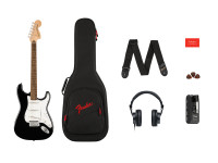 Pack de guitarra/Packs de guitarra  Fender  Affinity Series Stratocaster Mustang Micro Pack Laurel Fingerboard Black