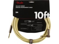 Cabo de instrumento/Cabo para Instrumento Fender Deluxe Instrument Cable, Straight/Angle Tweed Jack 3m
